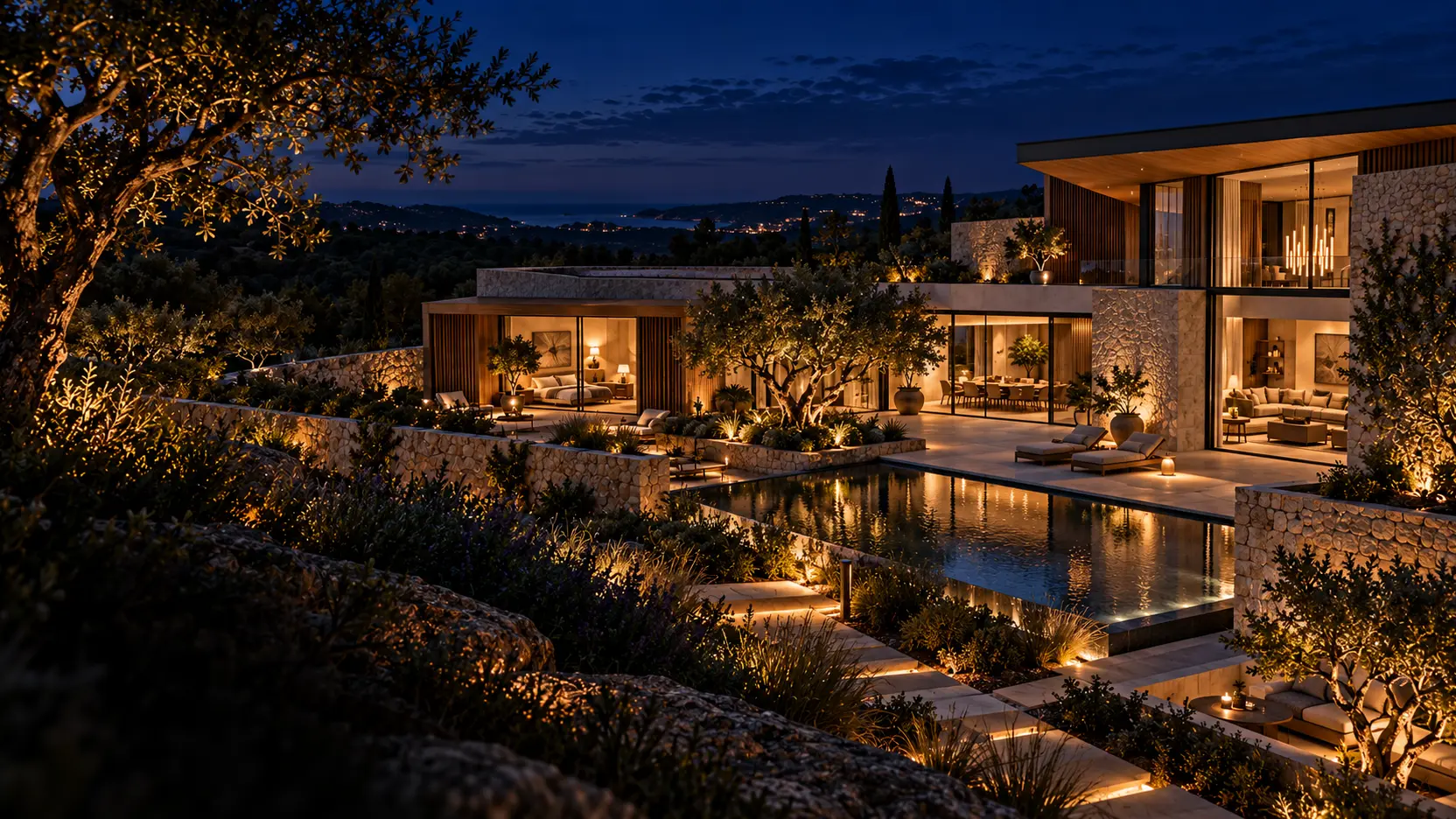 Artistic visualization of a bespoke LEAN home